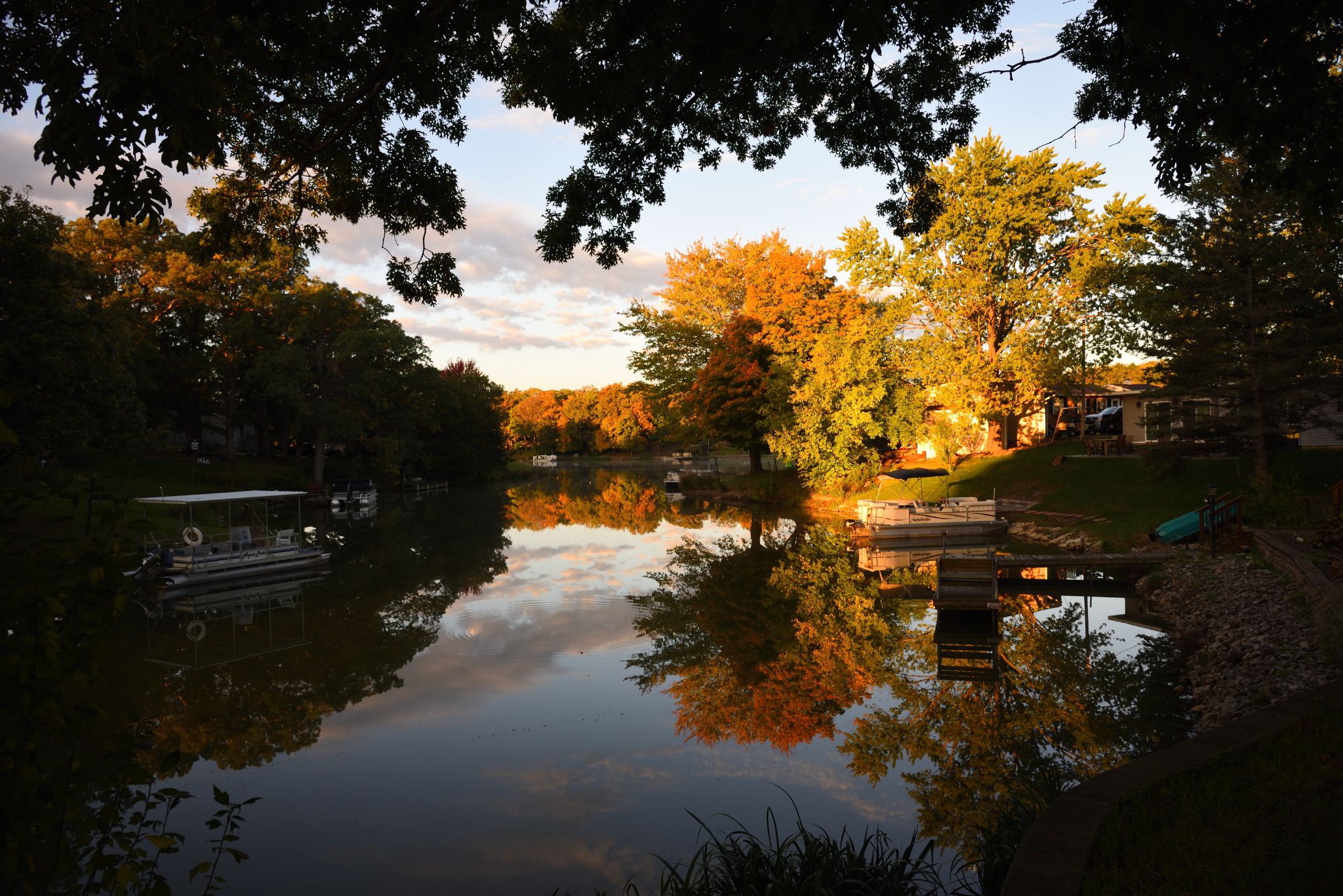 Fall colors on our channel