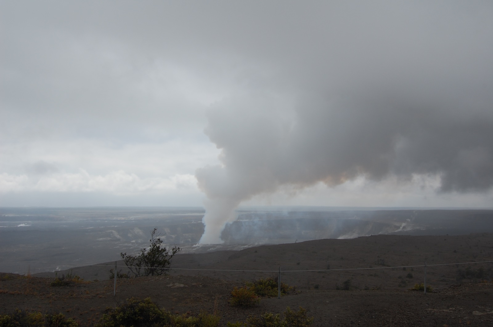 Volcanic steam vents