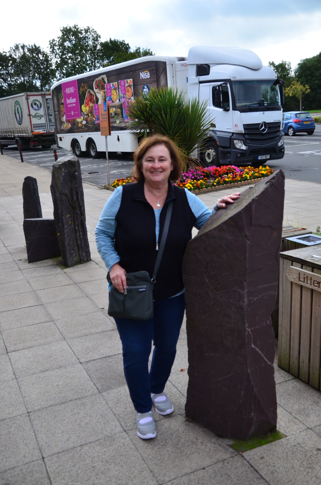 Renee with a Standing Stone