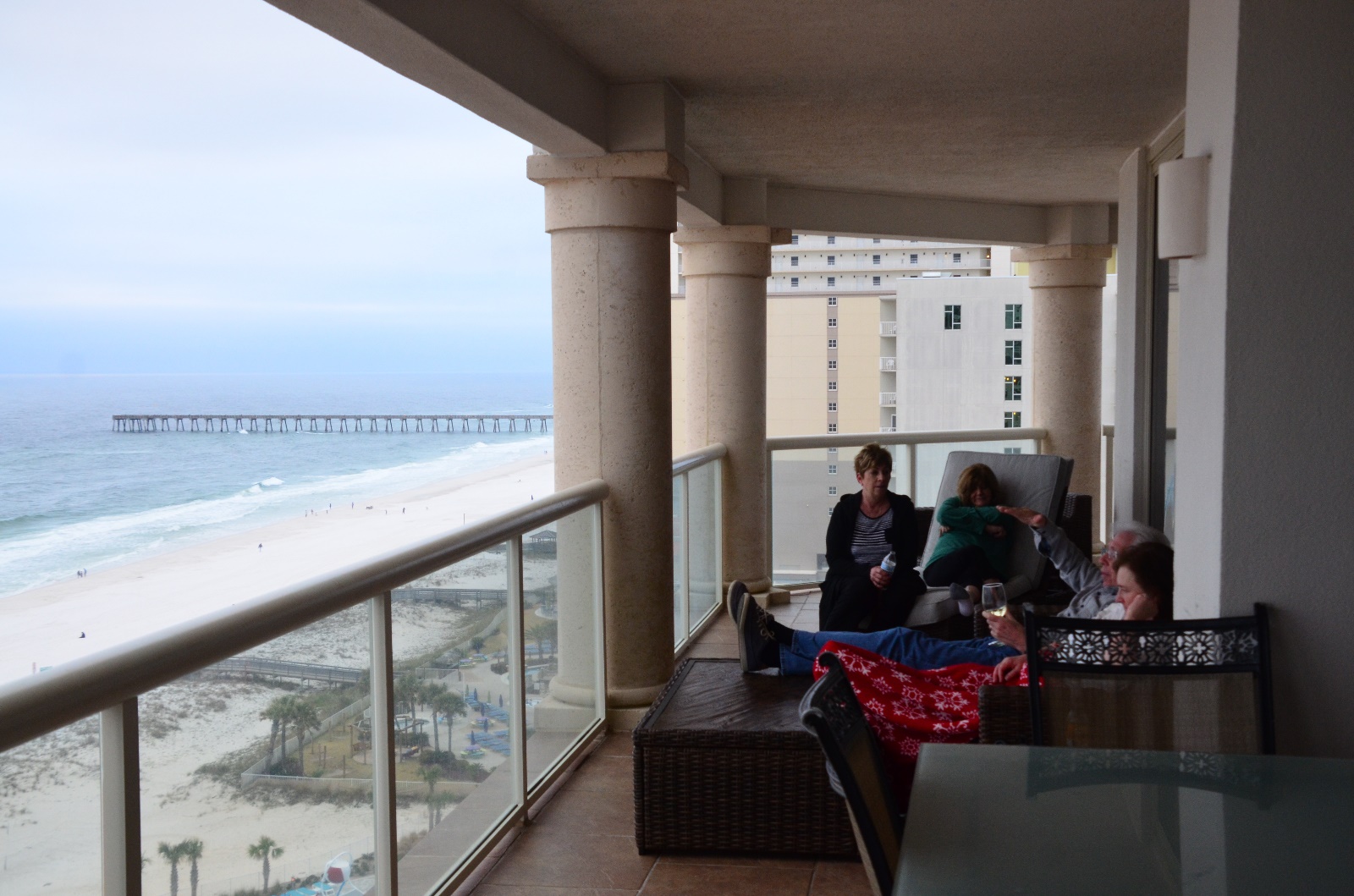 Relaxing on the Deck